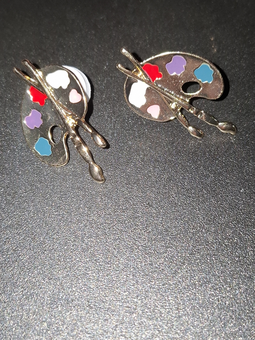 Artist Palette Enamel Earrings - Multicolor